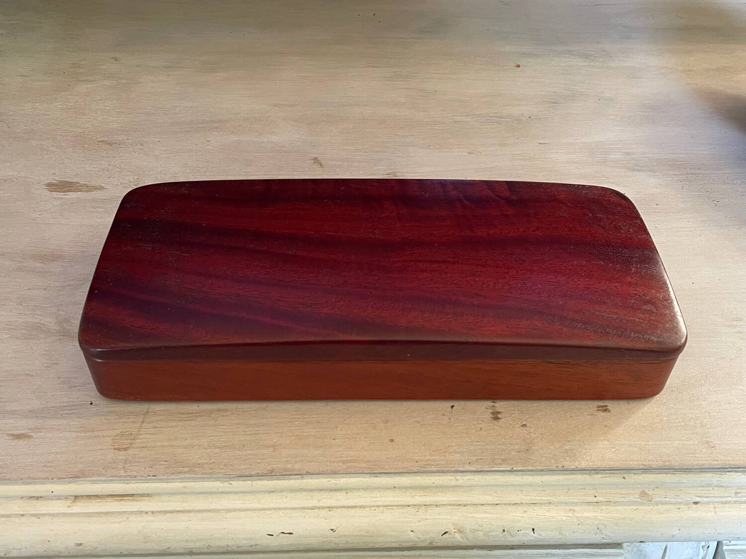 Mahogany card box