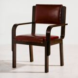 Art Deco desk and armchair, set of 2