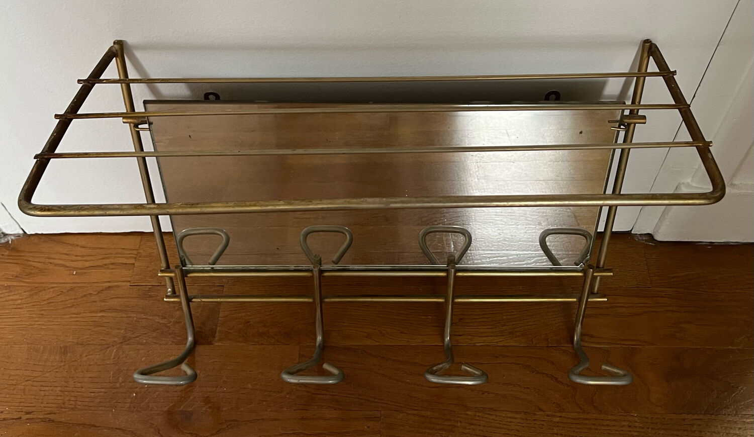 Vintage wall coat rack