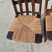 Set 4 vintage Triconfort France adjustible 1960s deckchair