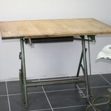 Table foldable architect drawing Sautereau years 50