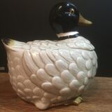 Tiled duck with lid (Japan)