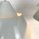 Pair of Zone Pendant Lights in gray, Jo Hammerborg for Fog & Mørup, 1960s