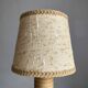 Vintage lamp with turned wooden base 30cm