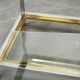 1970s Italian Chrome, Brass and Glass Nesting Tables, Set of Three