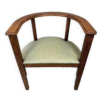 Chaise art déco originale – chêne