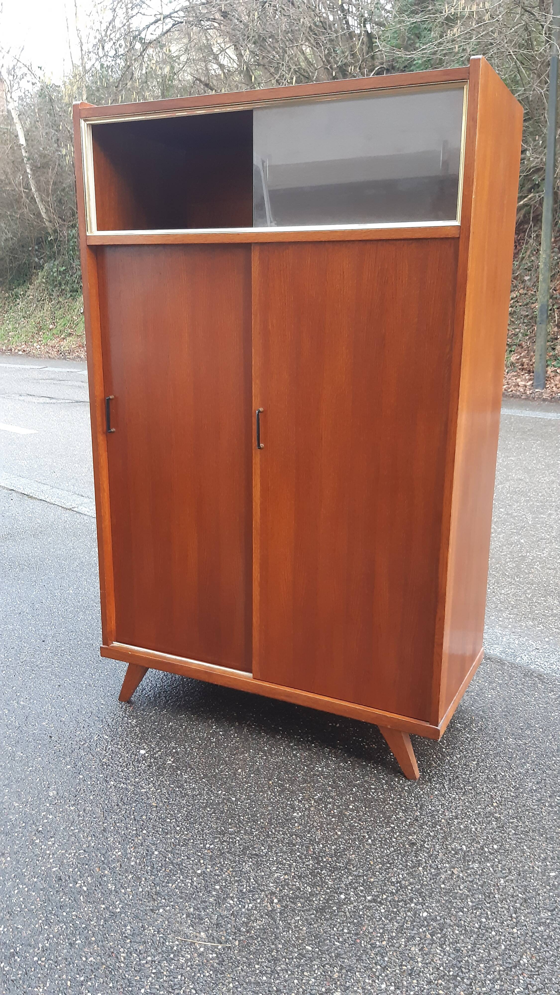 Vintage wardrobe with compass feet