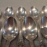11 silver-plated coffee spoons SFAM Louis XVI musical attributes