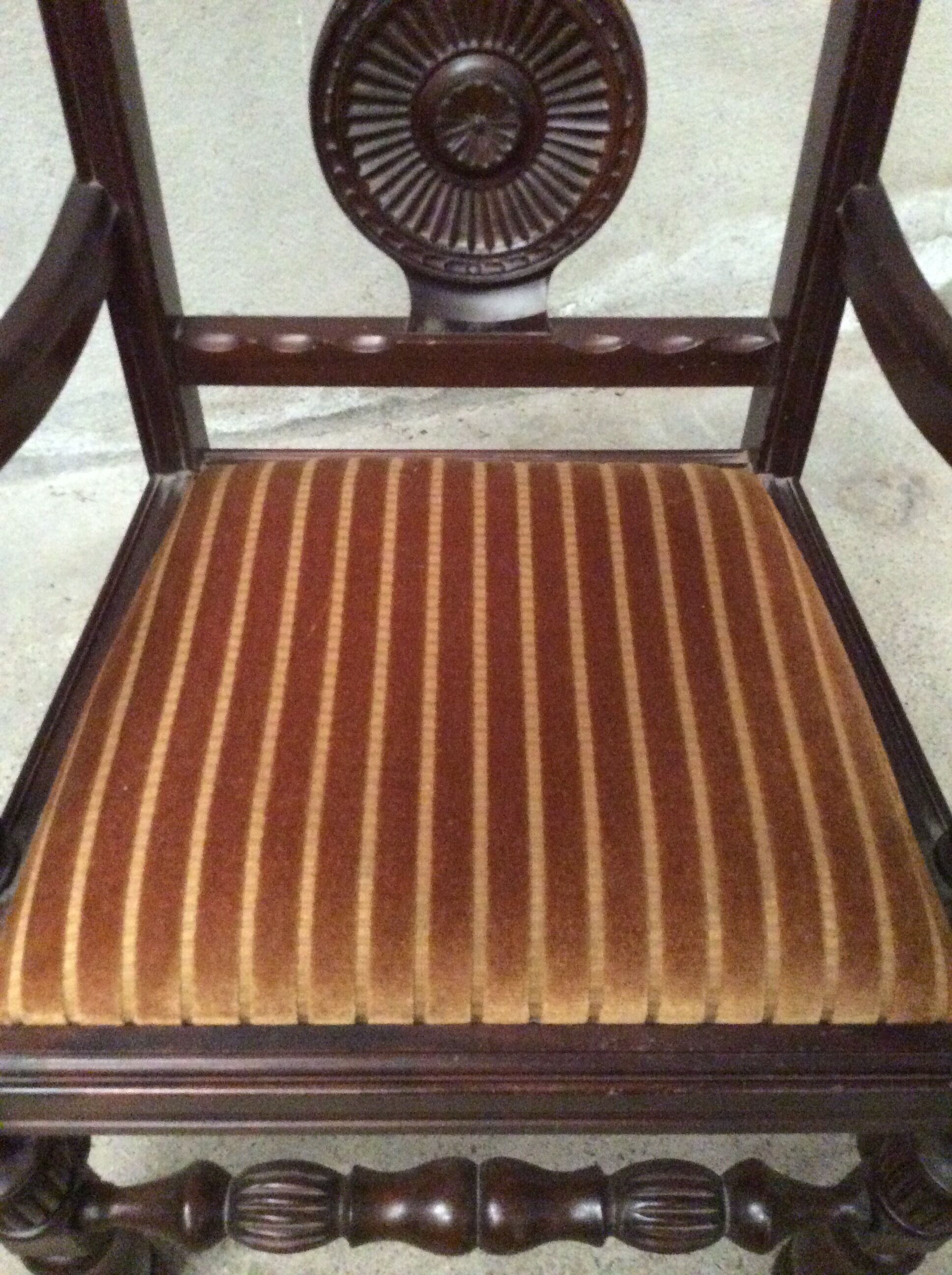 Vintage Basque wooden chair