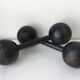 Pair of cast iron weights