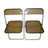 Lot de 2 chaises “Plia” design Giancarlo Piretti pour Castelli