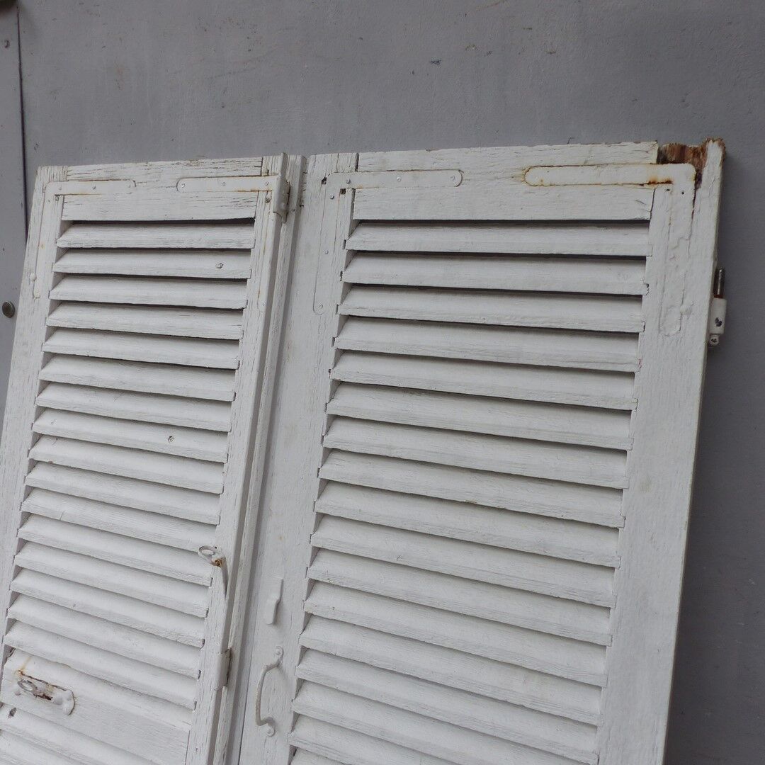 Old wooden shutters 2 leafs