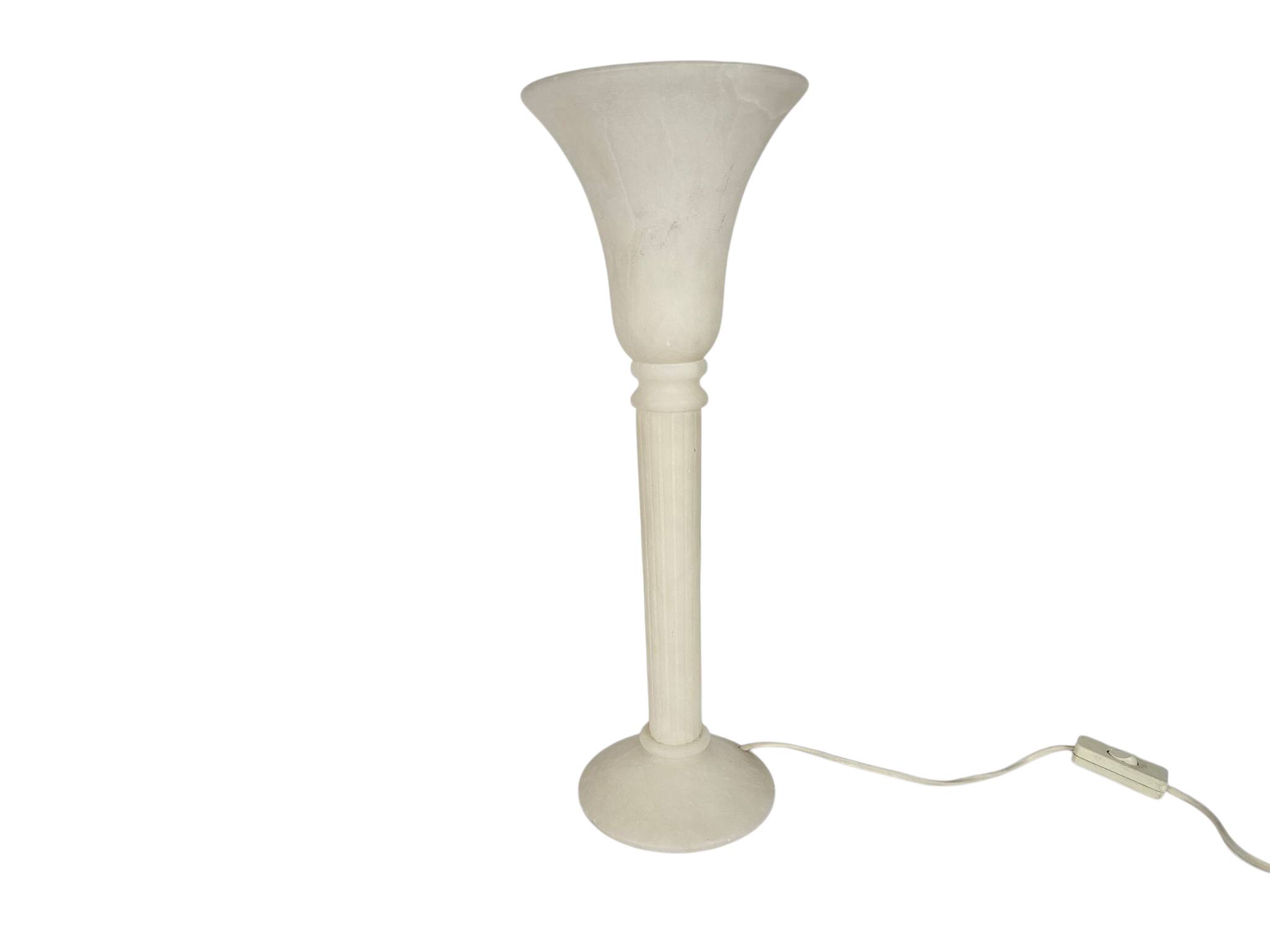 Alabaster - Uplighter - Pegasam - Chalice lamp - Spain - 1970's