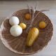 Panier, centre de table en osier