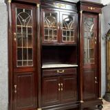 Empire style mahogany and gilded bronze display cabinet (B)
