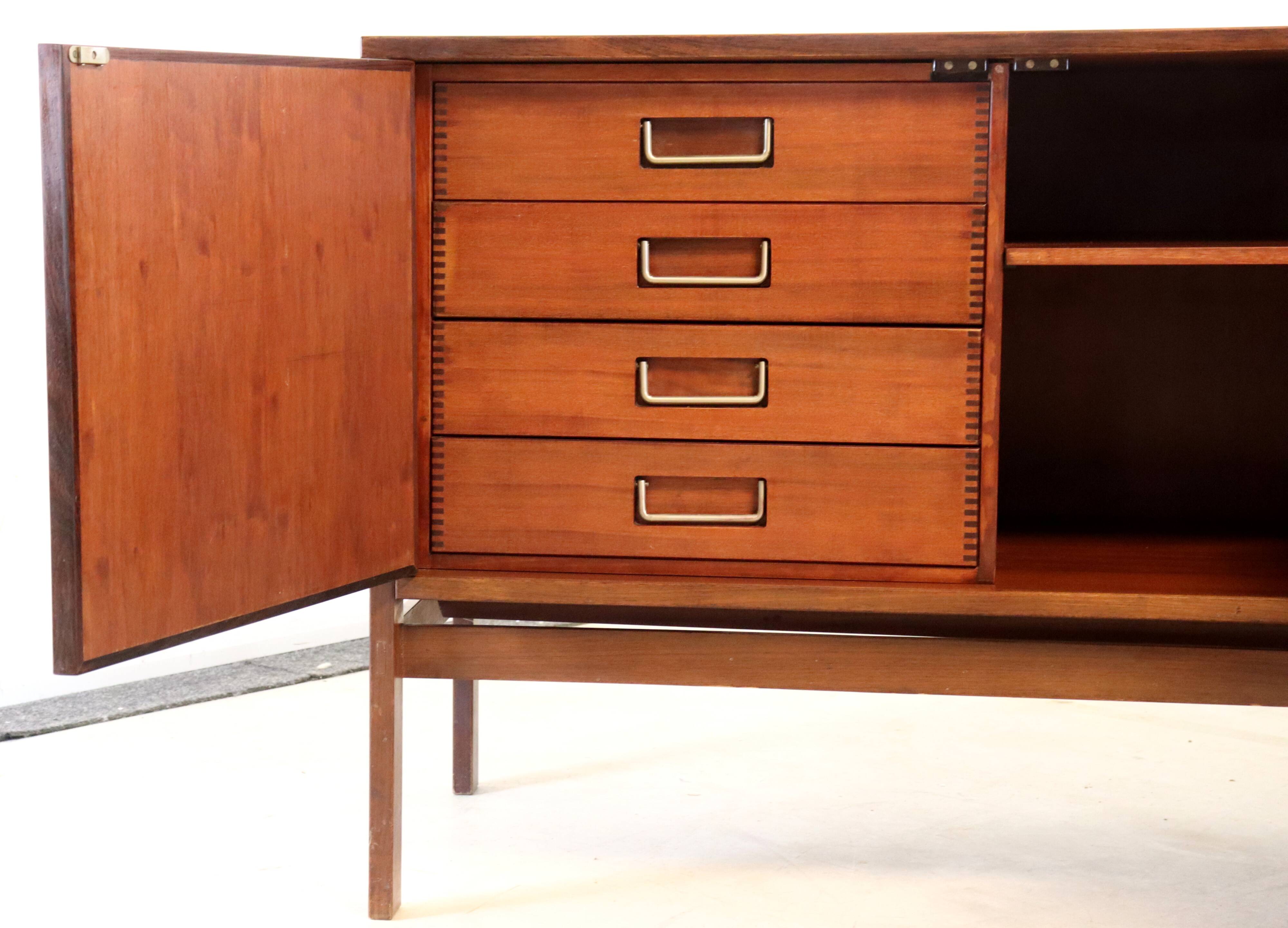 Vintage mid century sideboard xl "roggentin" | 220 cm