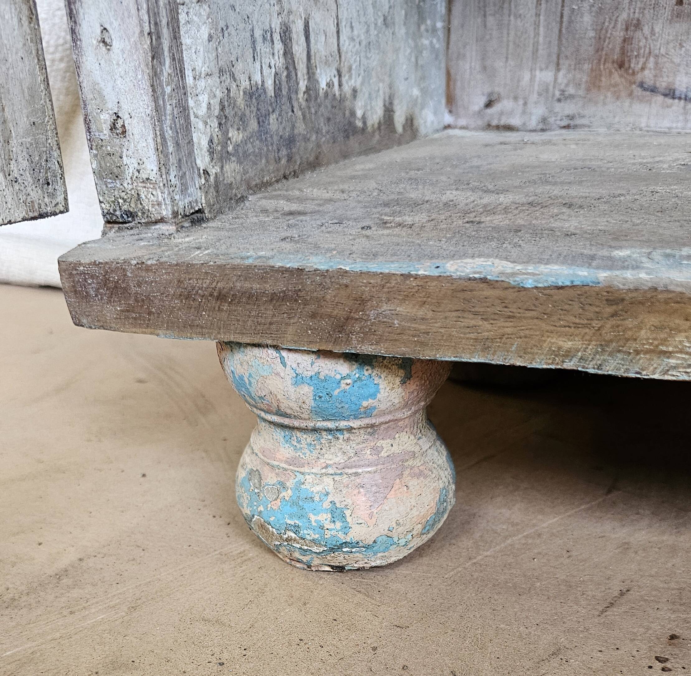 Old Burmese teak display case