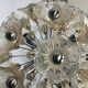 Venini, vintage 35 glass flowers sputnik from 70s