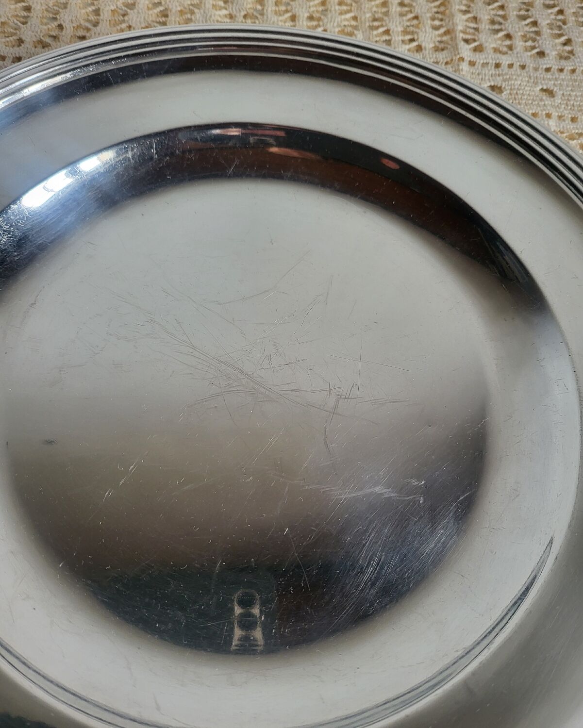 CHRISTOFLE Round Plate in silver-plated metal