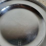 CHRISTOFLE Round Plate in silver-plated metal