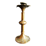 Antique French bronze candlestick