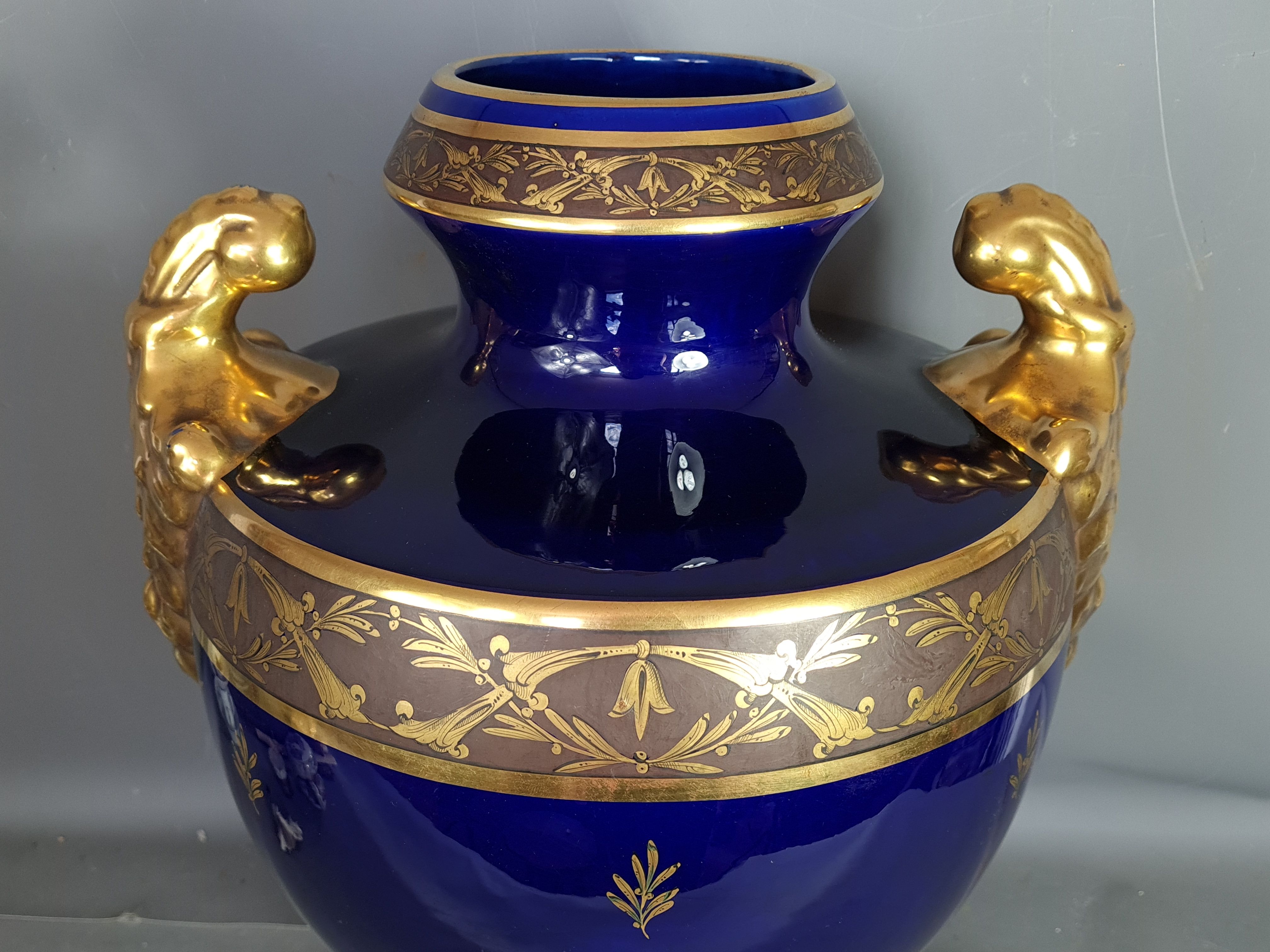Tours porcelain vase - JAget & Pinon 53 cm SB