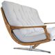 Canapé scandinave vintage extrêmement confortable en tissu gris clair années 1960, unique
