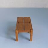 Pair of bedside or coffee tables in solid elm Regain edition