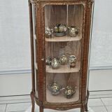Louis XV style curved display case