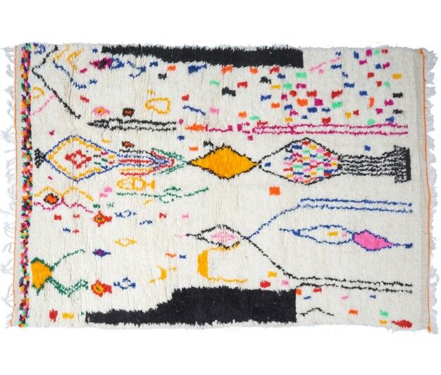 Colorful Berber carpet 266x150cm