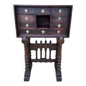 Cabinet espagnol de vargueno - noyer