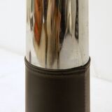 Steel and faux leather Cylinder Umbrella Stand - 1970s