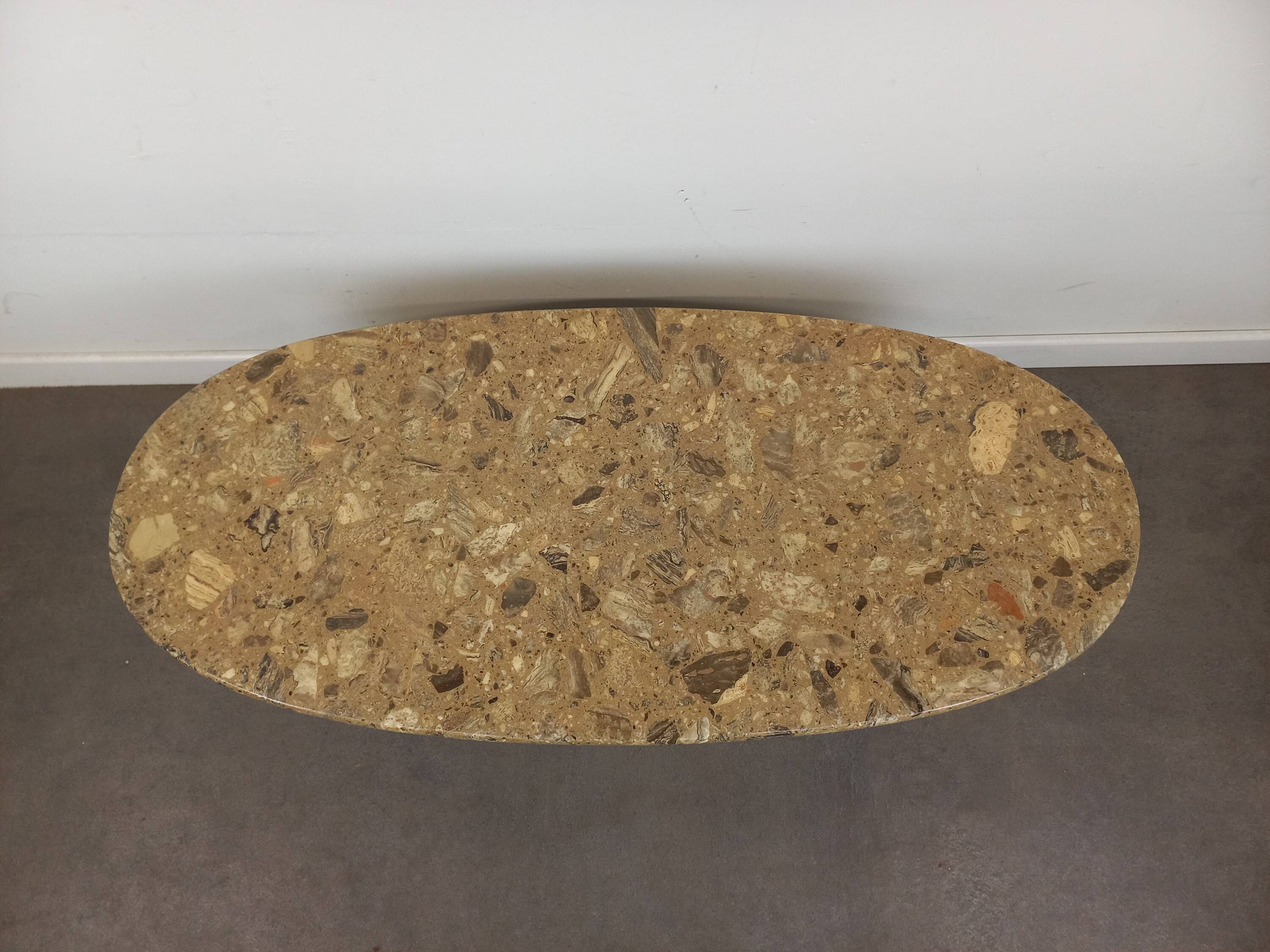Vintage coffee table in reconstituted stone