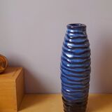 Blue ceramic vase 70s