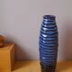 Vase céramique bleue 70s