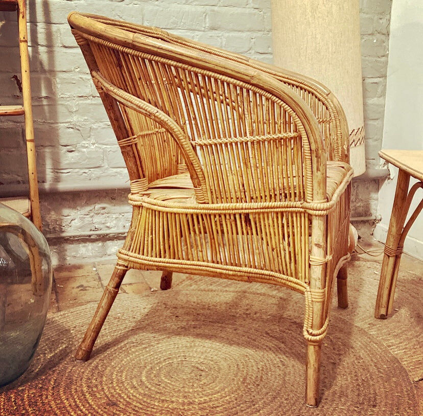 Rattan armchair