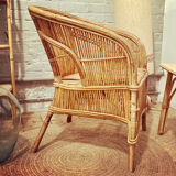 Rattan armchair