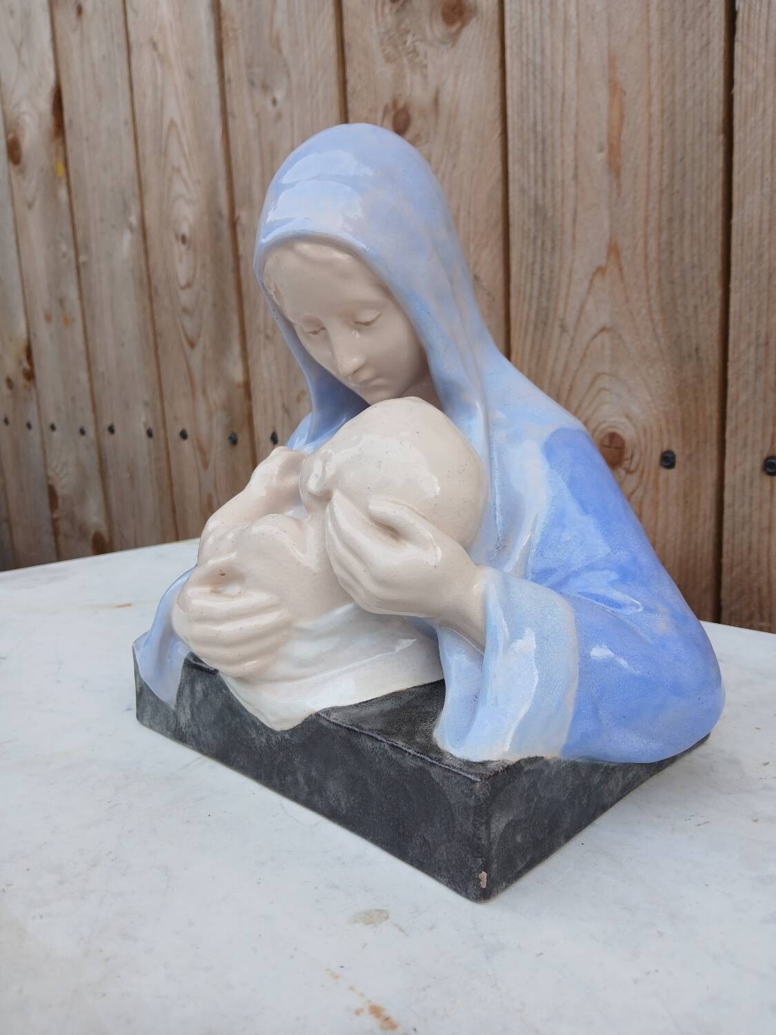 Virgin and Child statue by Maria Caullet Nantard