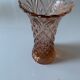 Orange pink glass vase