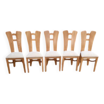 Set of 5 vintage chairs