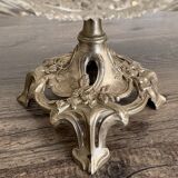 Antique footed cup in chiseled glass
