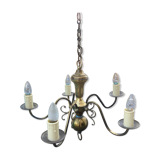 Lustre hollandais 5 branches en laiton