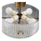 Cellar lamp by Carl Fagerlund for Orrefors, Sweden, 1960, labelled.