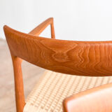 Paire de chaises de salle à manger modèle 57 par Niels O. Møller en teck