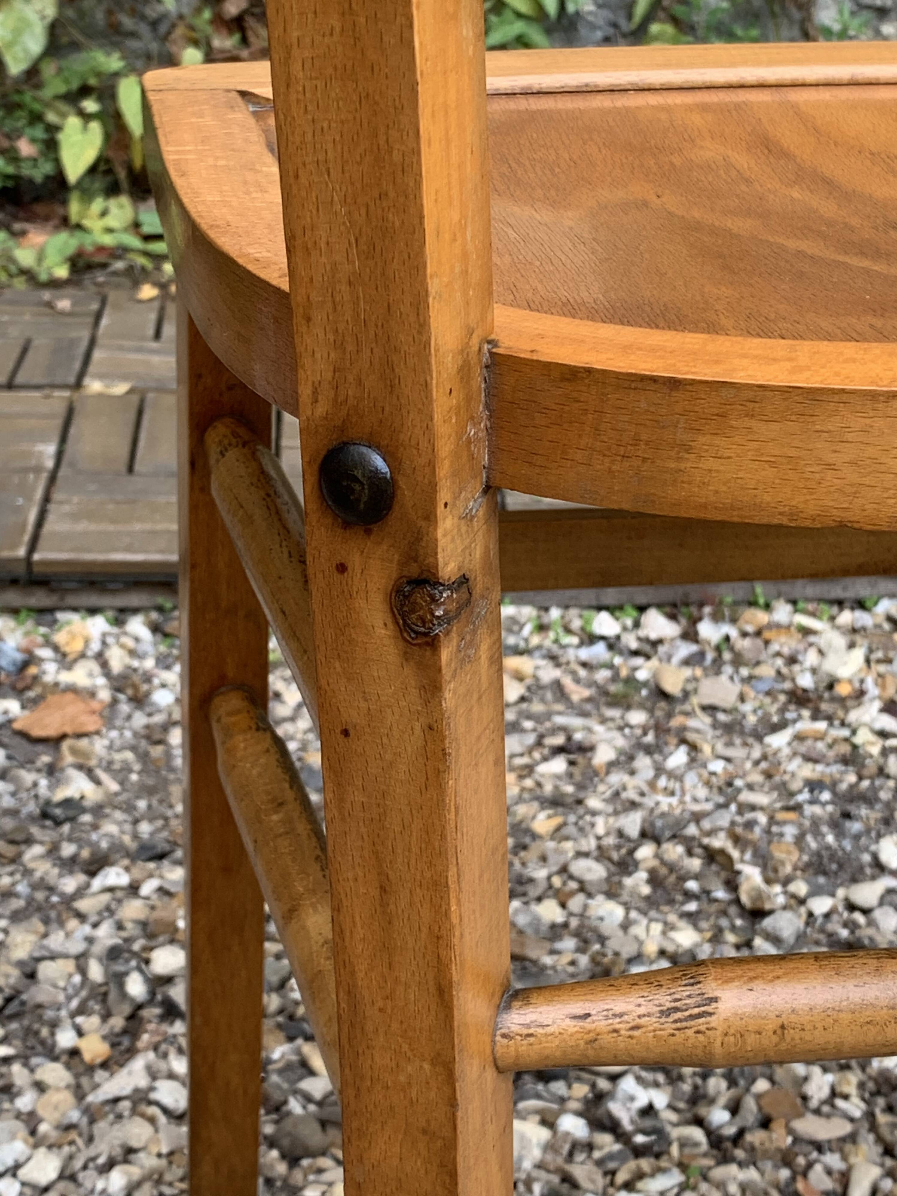 4 vintage Luterma bistro chairs 1940