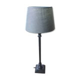Metal lamp with lampshade