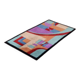 Vintage 80s colour block rug