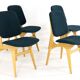 Ensemble de 4 chaises dans le style d'Arne Hovmand olsen 'Bergen'