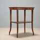 Coffee table in walnut and mahogany - Italy early 1900s