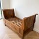 Lit bateau / Banquette ancienne noyer massif – Style Louis-Philippe –
